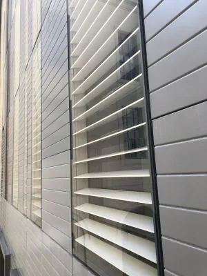 Détail des lames aluminium